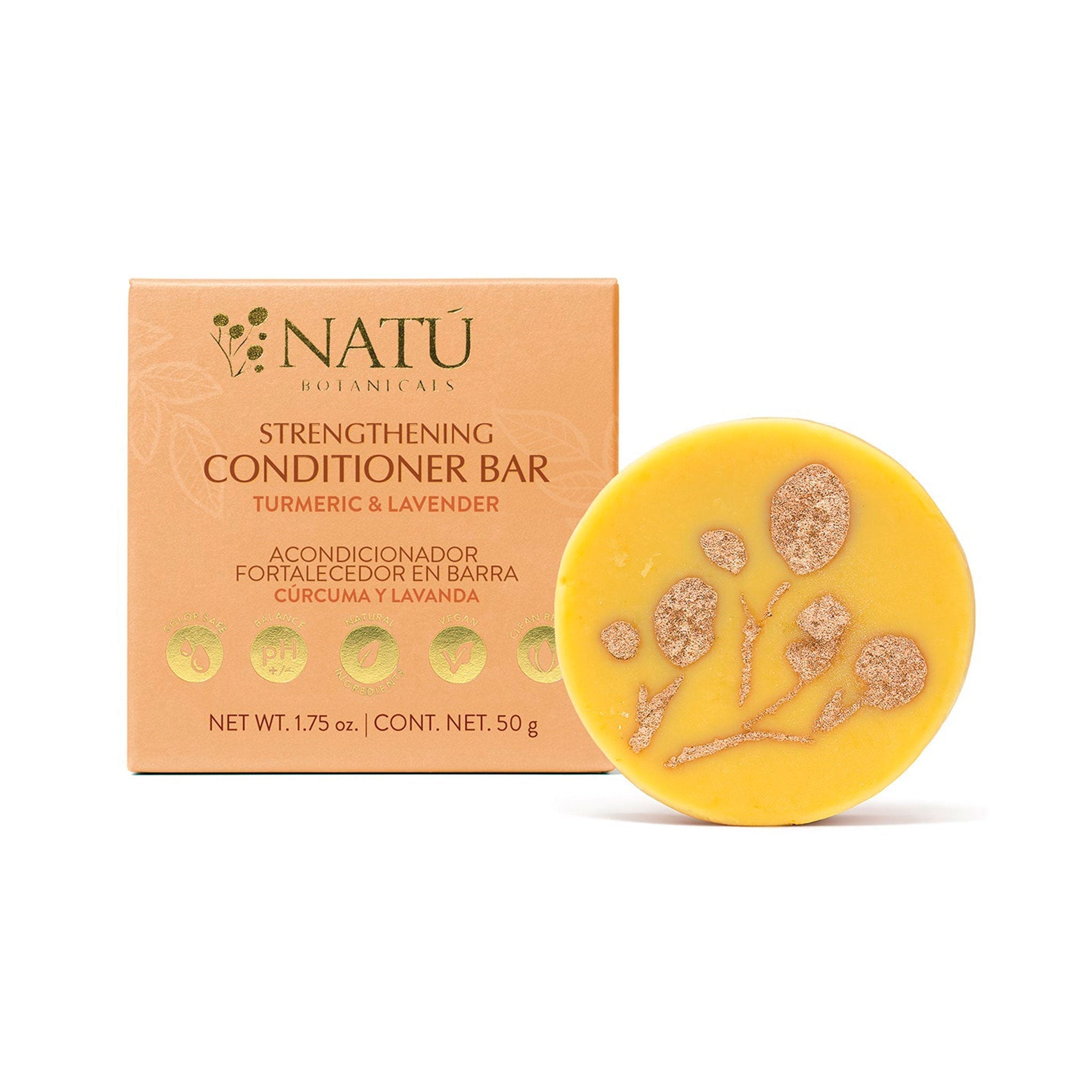 Acondicionador Fortalecedor de Cúrcuma y Lavanda - Natú Botanicals MX