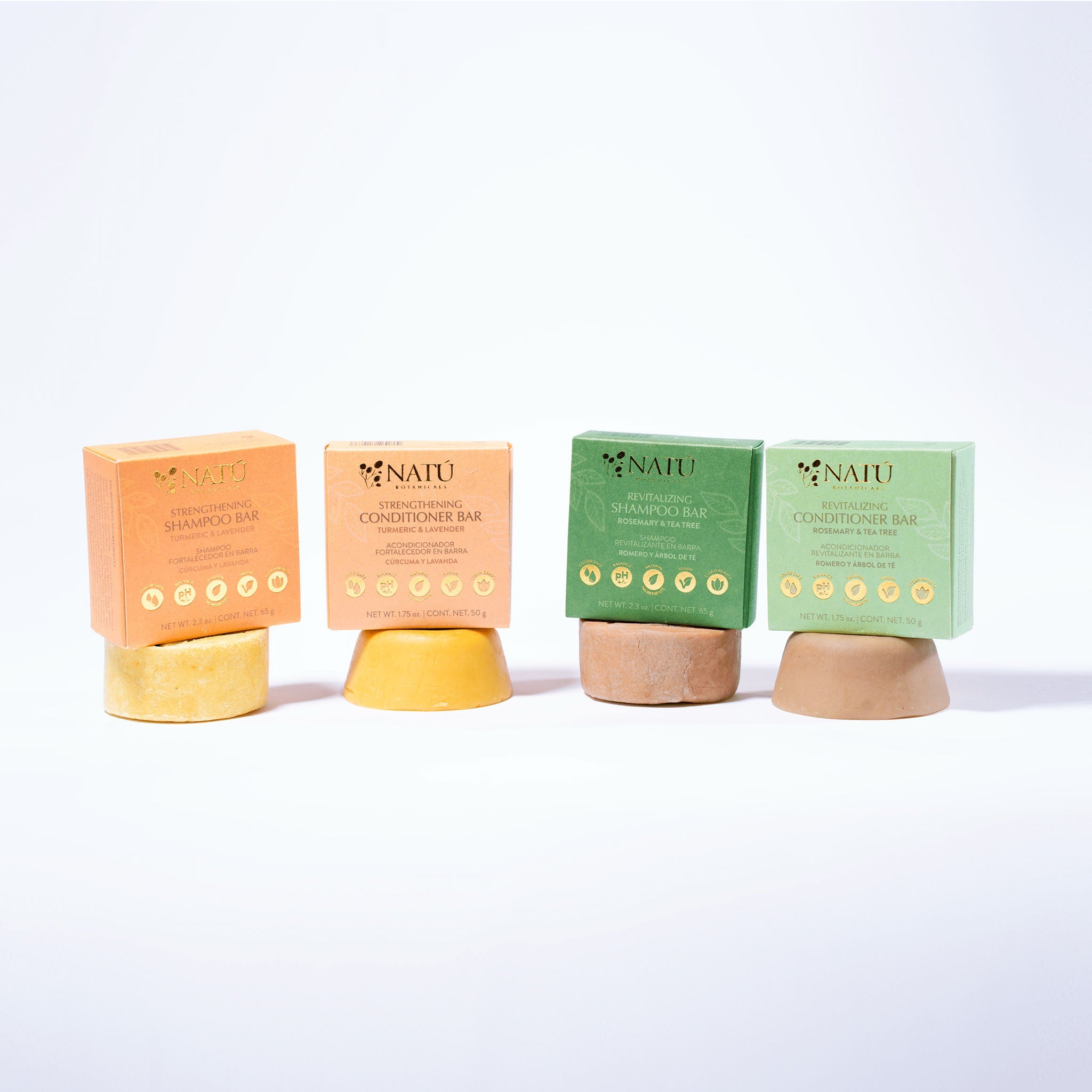 Acondicionador Revitalizante en Barra - Romero y Arbol de Té - Natú Botanicals MX