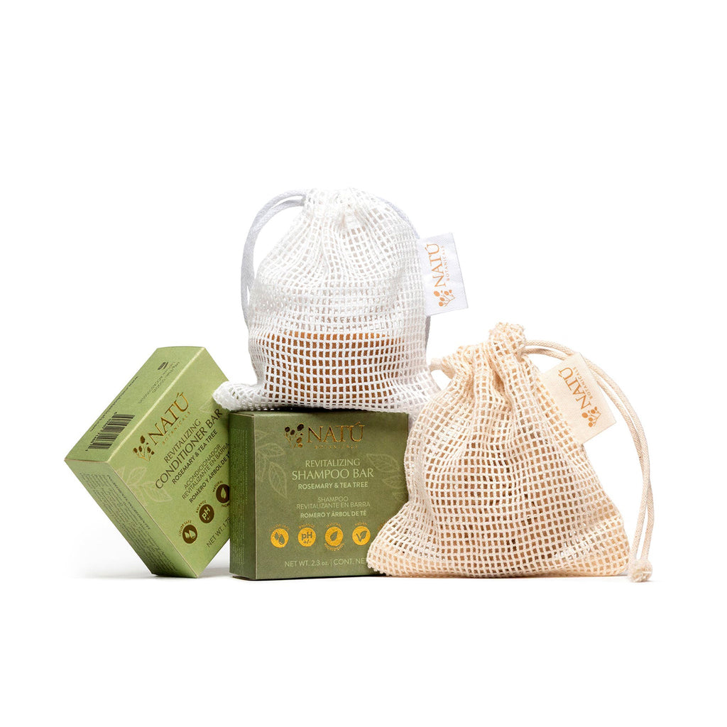 Acondicionador Revitalizante en Barra - Romero y Arbol de Té - Natú Botanicals MX