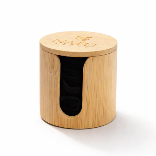 Almohadillas Desmaquillantes Reutilizables de Bambú – 20 Almohadillas con Porta - bambú y Bolsa de Lavado - Natú Botanicals MX