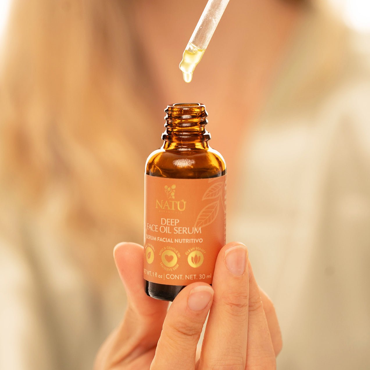 Deep Face Oil Serum - Natú Botanicals MX