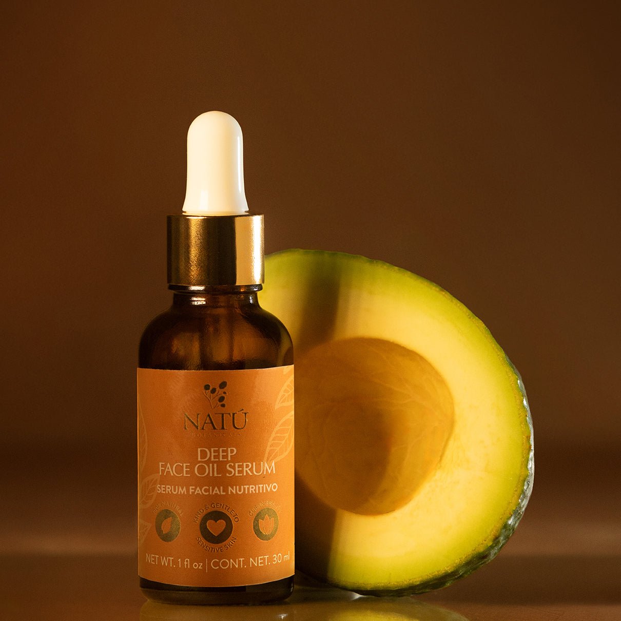 Deep Face Oil Serum - Natú Botanicals MX