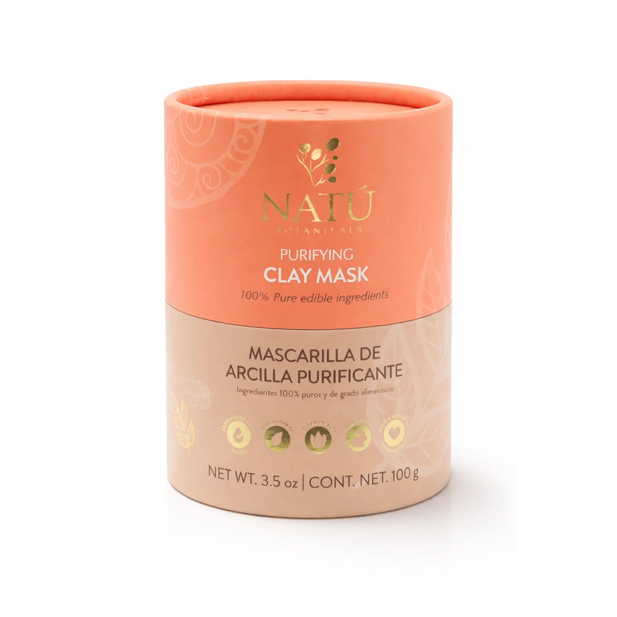 Mascarilla de Arcilla Purificante - Natú Botanicals MX