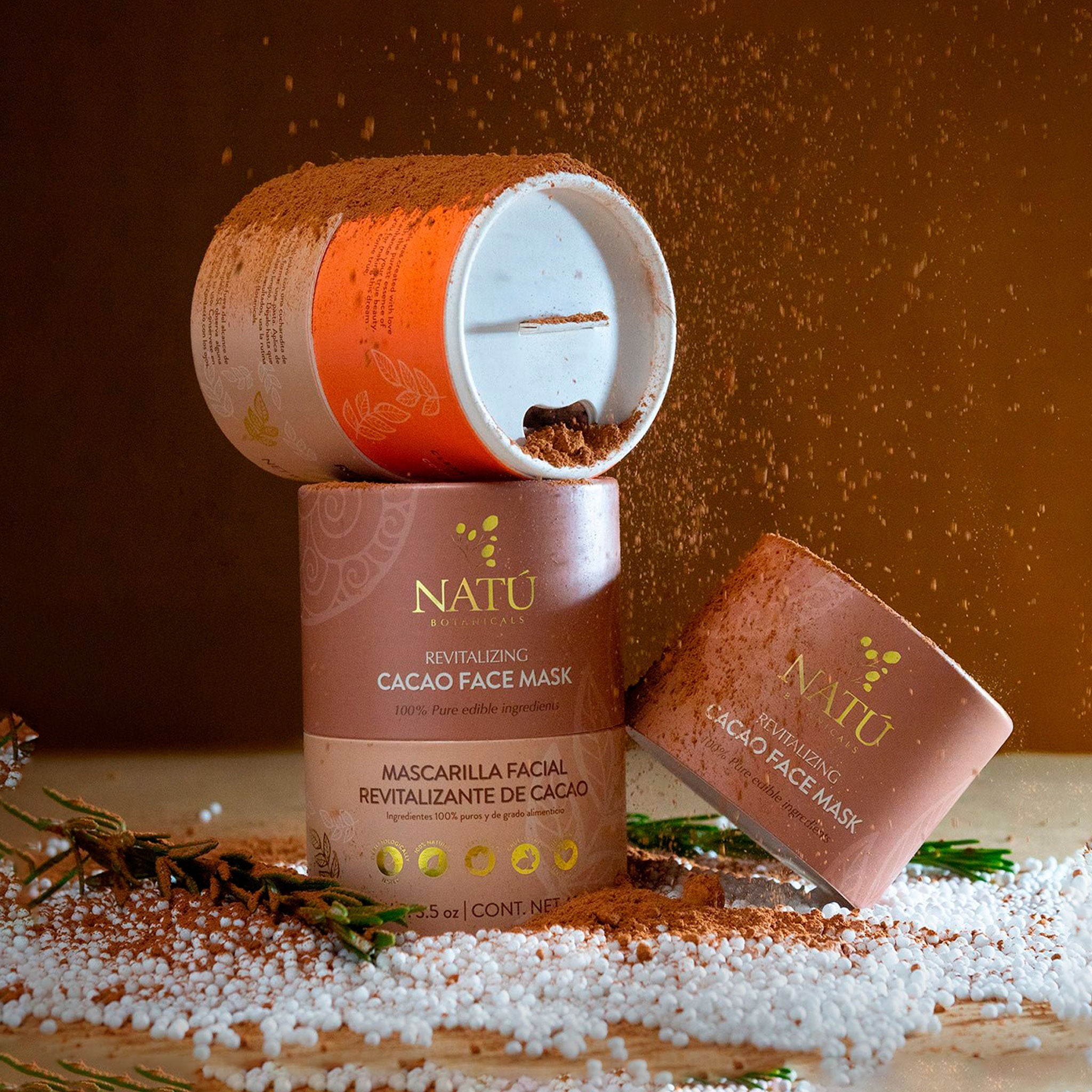 Mascarilla Facial Revitalizante de Cacao - Natú Botanicals MX
