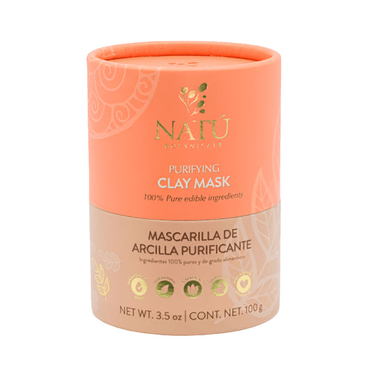 Mascarilla de Arcilla Purificante - Natú Botanicals MX