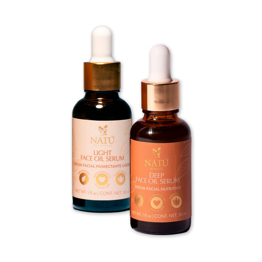 Set de Serums Faciales - Suero Facial Nutritivo & Suero Facial Humectante Ligero - Natú Botanicals MX